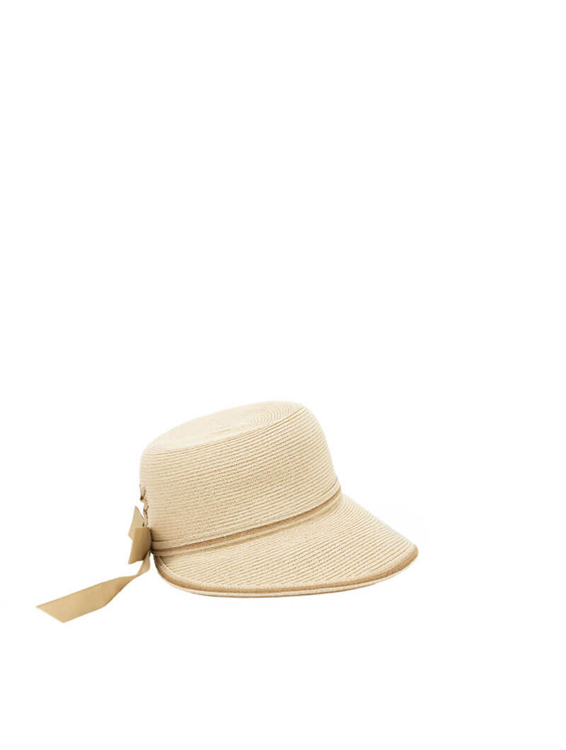 Chapeau en paille à ruban